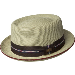 Beige Porkpie Hat Carver - Bailey