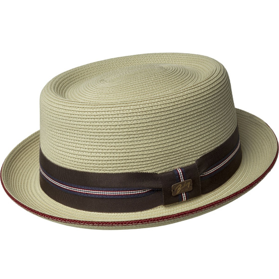 Beige Porkpie Hat Carver - Bailey