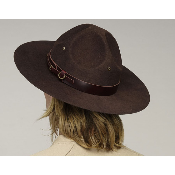 Brown Wool Felt Montana Scout Hat - Bailey
