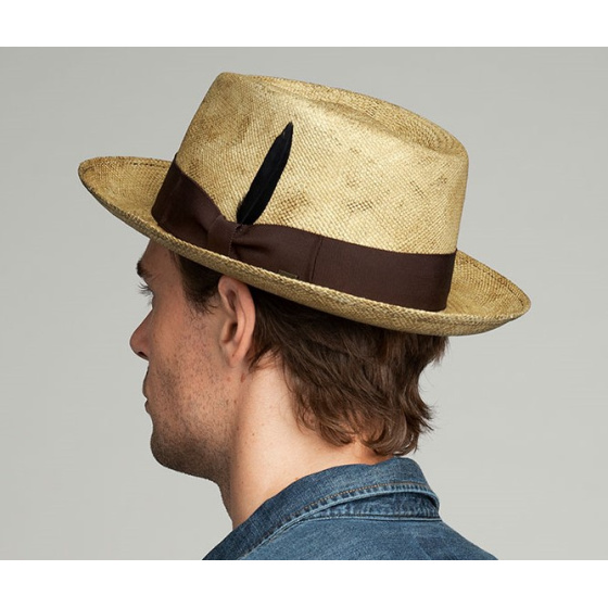Natural Aged Panama Tessier Fedora Hat - Bailey Natural Aged Panama Tessier Fedora Hat - Bailey