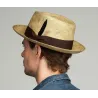 Chapeau Fedora Tessier Panama Naturel vieilli - Bailey Reference : 20009| Chapellerie Traclet