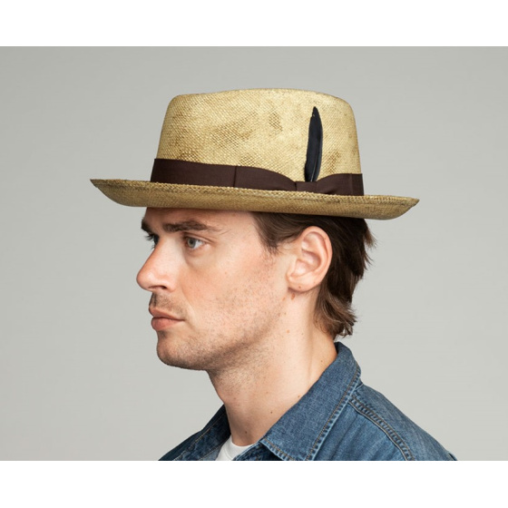 Natural Aged Panama Tessier Fedora Hat - Bailey Natural Aged Panama Tessier Fedora Hat - Bailey