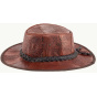 Traveller Outback Toad Leather Hat - Scippis
