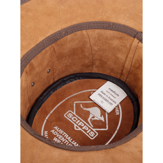 Traveller Outback Toad Leather Hat - Scippis