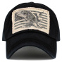 Vintage Black Eagle Flag Baseball Cap - Kbthos