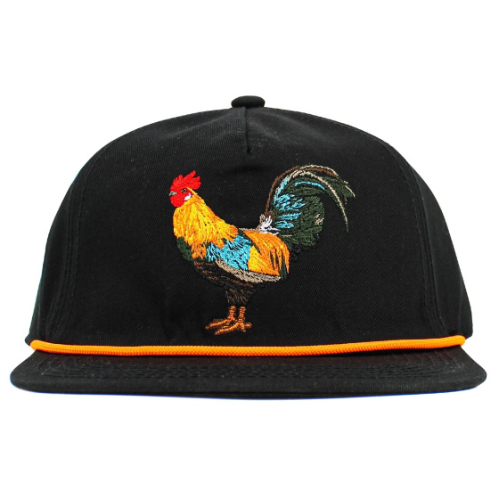 Black Rooster Trucker Cap - Traclet