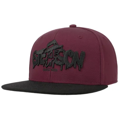 Snapback Cap Toothpick Rebel Burgundy - Stetson ref 20029 Traclet hat shop