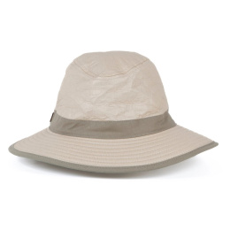 Chapeau Traveller Savane Haute Protection Beige ficelle Anti UV 50+ - Soway