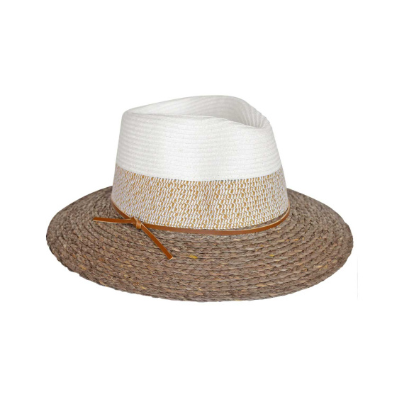 Chapeau Fedora Tina Paille Raphia Mushroom UPF50+ - House of Ord Chapeau Fedora Tina Paille Raphia Mushroom UPF50+ - House of Ord