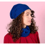 Indigo Cashmere Beanie - Traclet