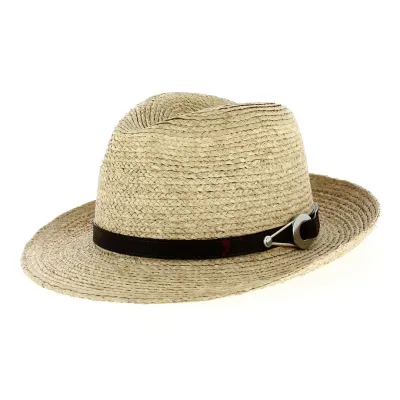 Raphia Montargie fedora hat