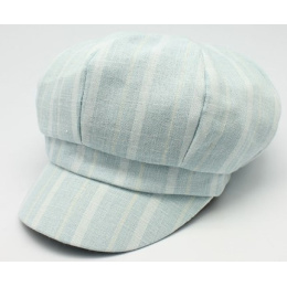 Light Blue Daniela Newsboy Cap - Traclet