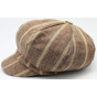 Brown Daniela Newsboy Cap - Traclet