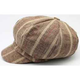 Brown Daniela Newsboy Cap - Traclet