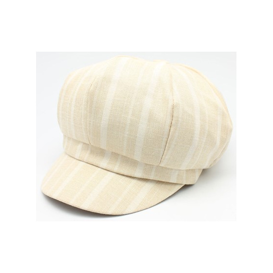 Daniela Beige Newsboy Cap - Traclet