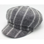Dark Grey Daniela Newsboy Cap - Traclet
