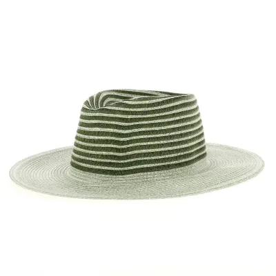 Beige and green Sisteron traveler hat - ref 20090