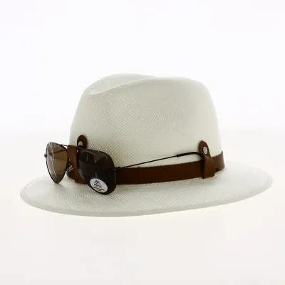 Panama Hat Antibes with sunglasses - ref 20096