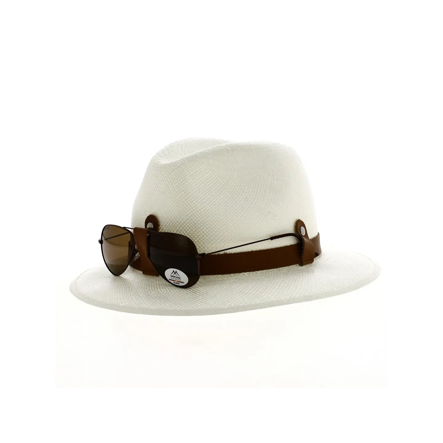 Chapeau Panama Antibes avec lunette de soleil - ref 20096