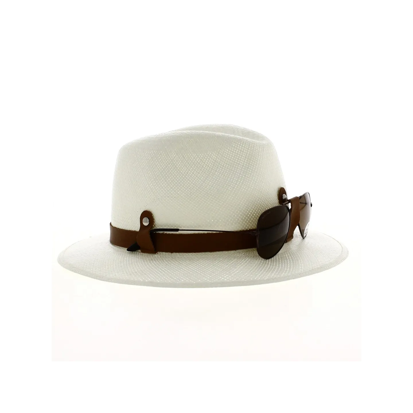 Chapeau Panama Antibes avec lunette de soleil - ref 20096