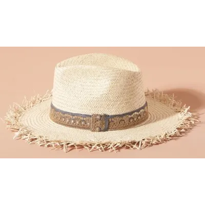 Chapeau Fedora Balthazar Paille - Traclet   Reference : 20108| Chapellerie Traclet