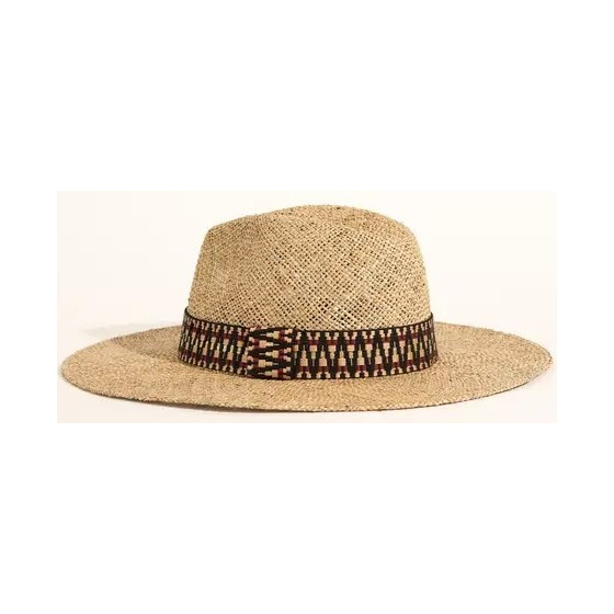 Wide Brim Straw Traveller Hat with Ribbon - Traclet Wide Brim Straw Traveller Hat with Ribbon - Traclet