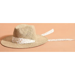 Traveller Sombrero Straw Scarf Wide Brim Hat - Traclet