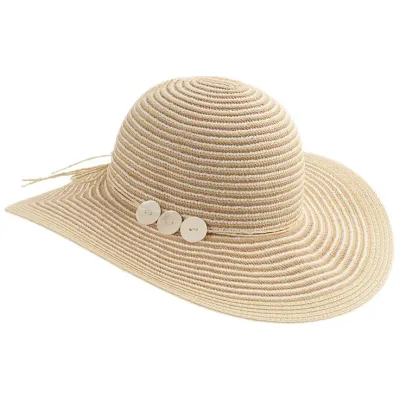 Amalia Cotton Wide-Brimmed Hat Beige - Traclet Reference: 20116| Traclet Hatmakers