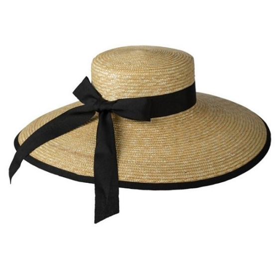 Capeline Carla Fond Plat Paille - Traclet Capeline Carla Fond Plat Paille - Traclet