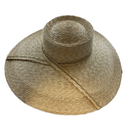 Celestina Wide Brim Straw Capeline - Traclet