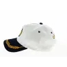 Personalized White Cotton Captain Baseball Cap - Traclet Reference: 20128| Traclet Hat Shop