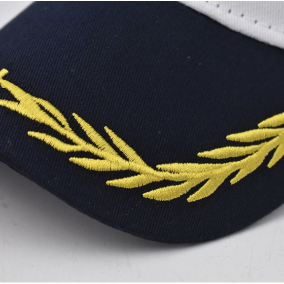 visiere casquette Baseball Capitaine Coton Blanc - Traclet visiere casquette Baseball Capitaine Coton Blanc - Traclet