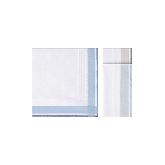 William Cotton Two-Tone Striped Handkerchiefs - Traclet