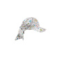 Cap with scarf tied at the back