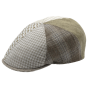 Curved Cap Nazzaro Patchwork Linen & Cotton - Marone