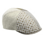 Curved Cap Nazzaro Patchwork Linen & Cotton - Marone