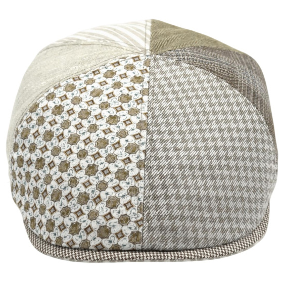 Curved Cap Nazzaro Patchwork Linen & Cotton - Marone Curved Cap Nazzaro Patchwork Linen & Cotton - Marone