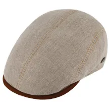 Casquette Bombée Giovanni lin Beige - Traclet   Reference : 20186| Chapellerie Traclet