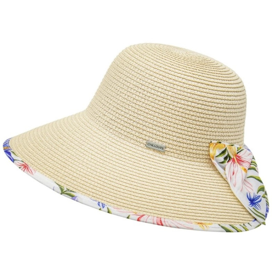 Beach Cap Wide Visor Beige - Traclet