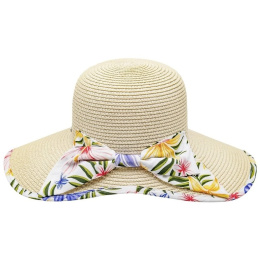 Beach Cap Wide Visor Beige - Traclet