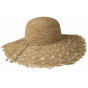 Sandra Beach Raffia Wide-Brim Hat - Traclet