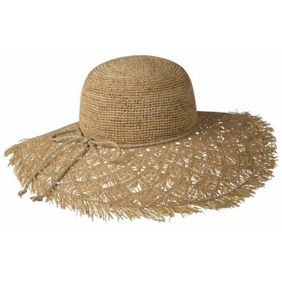 Sandra Beach Raffia Wide-Brim Hat - Traclet