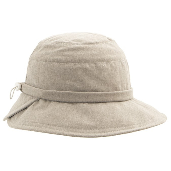Beige Bucket Hat with 80+ UV Protection - Traclet