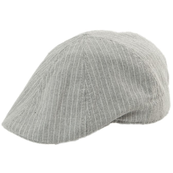 Light Grey Cotton & Linen Gatsby Stone Cap - Traclet