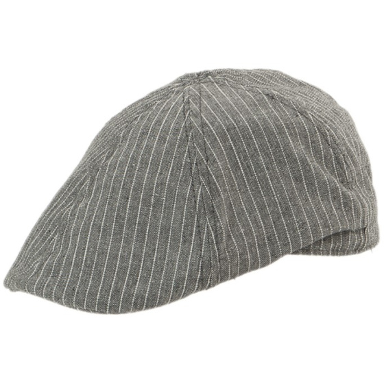 Gatsby Stone Cotton & Linen Cap Dark Gray - Traclet