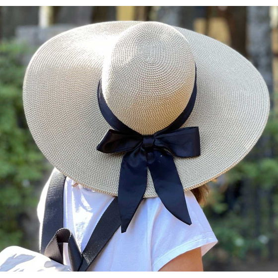 Taormina UPF 50+ Beige Wide-Brimmed Hat - Traclet