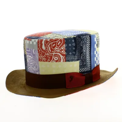 Patchwork top hat - ref 20236