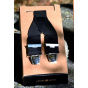 Plain Colored Suspenders with Leather Back Clips Y Shape 110 Made in France