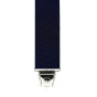 Plain Colored Suspenders with Leather Back Clips Y Shape 110 Made in France