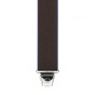 Solid Color Leather Back Clip-on Y-Shape Suspenders 130 Made in France